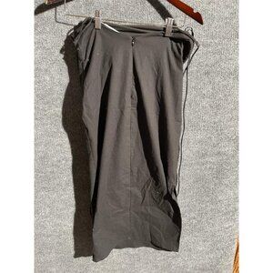 ASTR The Label Skirt Womens Small Black Maxi High Waist Ruched Side Slit Zip